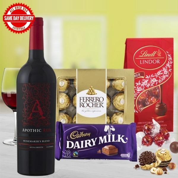 Red Wine & Mixed Chocolates